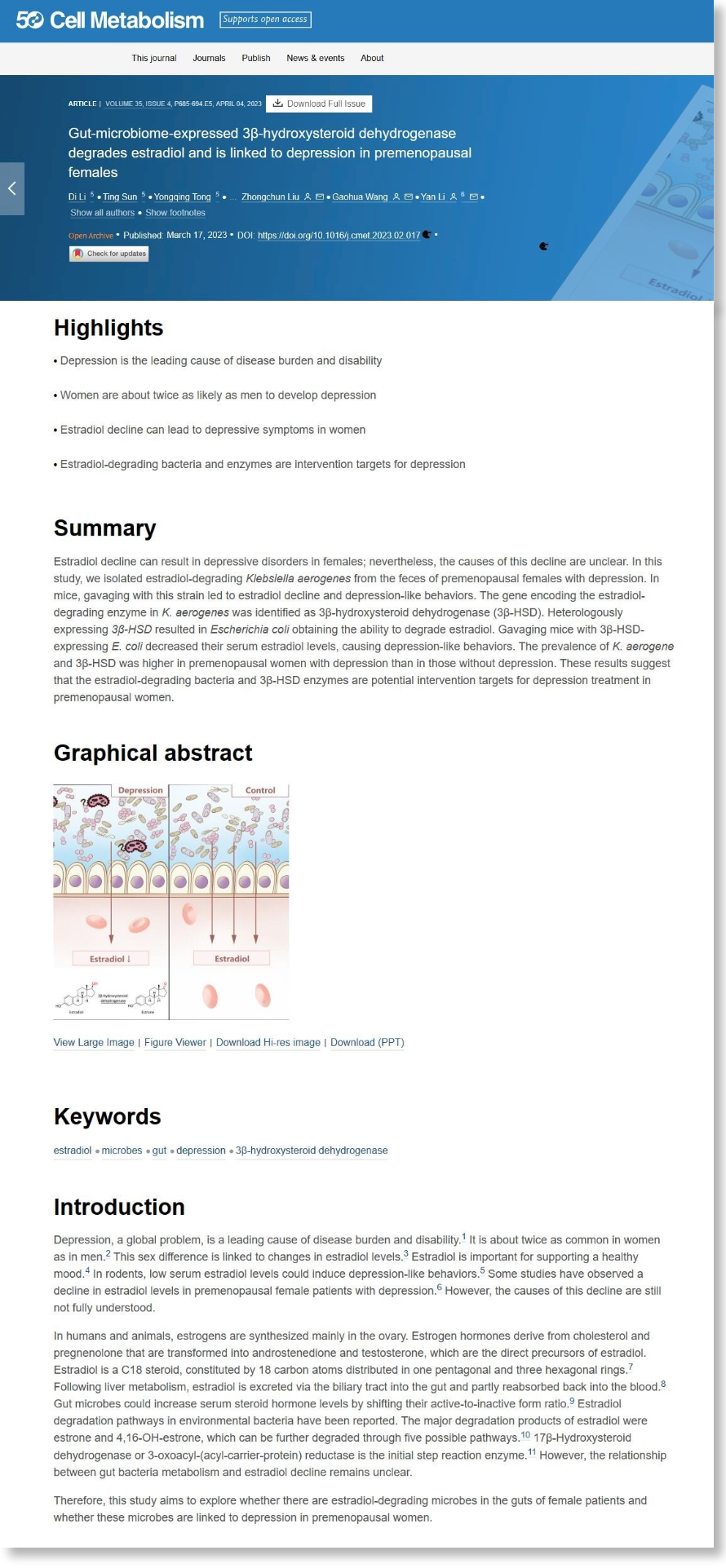 小鼠 17β-E2、5-HT 引用文獻